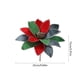 thumbnail image 3 of Flores Navideñas de Tela con Ribetes Dorados. Arreglos Florales Navideños. Decoraciones con Flores Artificiales., 3 of 6