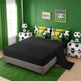 thumbnail image 3 of Erosebridal Cartoon Soccer Trophy 7 Pieces Bedding Comforter Set,Football Sport Games Full Bedding Set For Kids,Reversible Black, 3 of 7