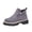 Gray, variant on Orthopedic Platform Chelsea Booties for Women, Lug Sole Arch Support Slip On Short Boots, Side Zipper Retro Daily Outdoor Walking Boots Beige