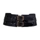 thumbnail image 2 of Cinturón de Cuero Yuyangstore para Mujer Ancho de Moda Negro para Chaqueta y Pantalones, 2 of 8