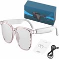 thumbnail image 1 of LOVEVER Hy C8 PRO Lunettes Intelligentes Multifonctions AI Bluetooth Hy-C8 PRO Lunettes Intelligentes avec Caméra Écouteurs Sans Fil AI Lunettes Intelligentes pour Écouter de la Musique et Appeler Prise en Charge 75 L, 1 of 7