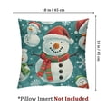 thumbnail image 4 of BANET Christmas Santa Clause Square Pillow Cases Set of 2 for Decorative Cushion Sofa 20x20in, 4 of 7