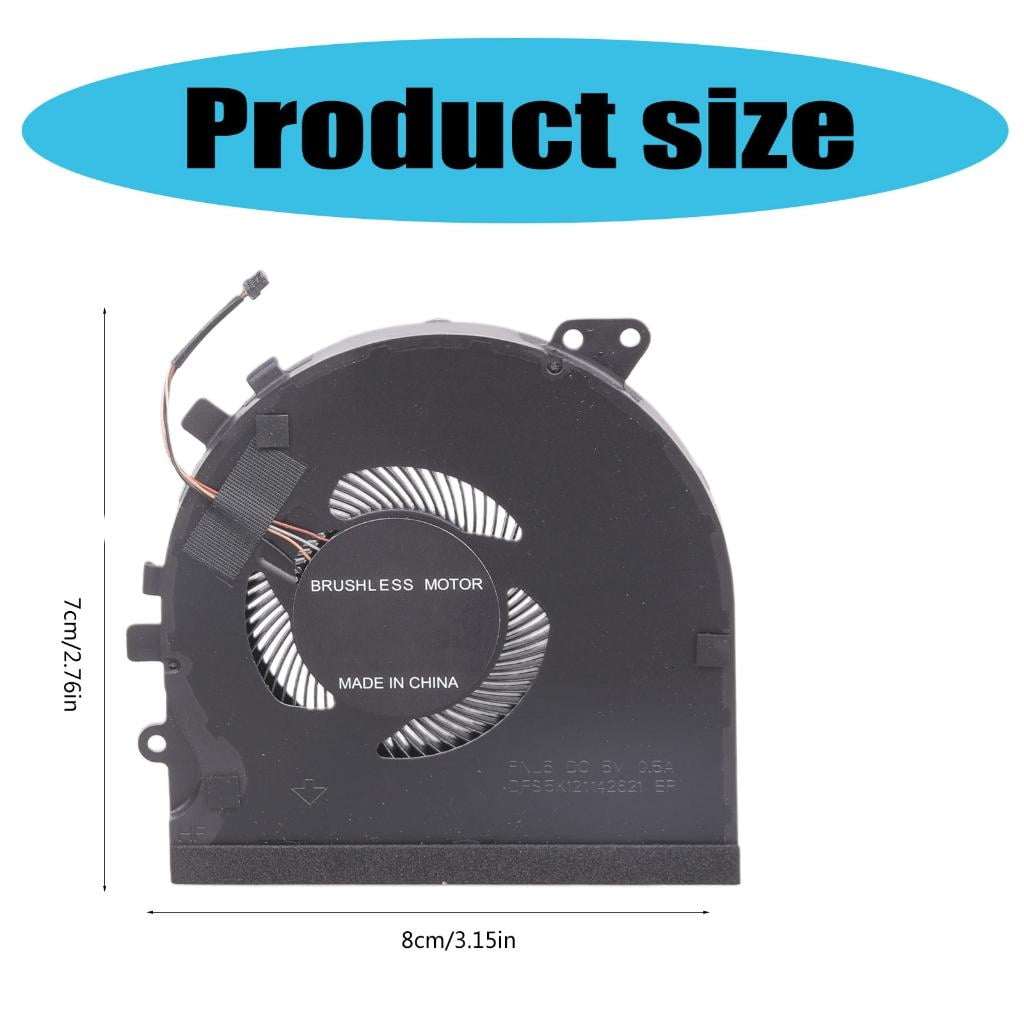 Jesscasday Laptop GPU Radiator for DC 5V 0.5A 4 pin 4-wires Cooling Fan Quiet GPU CPU Cooler Laptop Cooler Slim Portable USB Powere