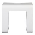 thumbnail image 3 of Ancona Banc de Douche en Pierre Acrylique Pure 17” pour Salle de Bain en Blanc Mat, 3 of 7