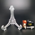 thumbnail image 4 of Baohd Transparent Plastic Clear Display Holder Gem Badge Golf Post Easel Stand Photo Frame Rack, 4 of 9