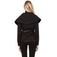 thumbnail image 2 of FashionOutfit Women's Casual Quilted Leather Biding Open Front Lapel Jacket, 2 of 4