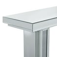 thumbnail image 5 of DecMode 48" x 32" Silver Wood Mirrored Console Table, 1-Piece, 5 of 17