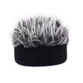 thumbnail image 3 of Nouveau Chapeau Perruque Hip Hop Mode Version Coréenne Chapeau de Propriétaire Rétro Rue Tendance Homme Femme Chapeaux R Noir 50-56cm, 3 of 5
