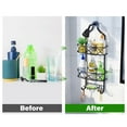 thumbnail image 4 of Junjian Hanging Shower Caddy, Simple Design Anti-Swing Shower Organizer, Stainless Steel Shower Shelves, over the Shower Head Bathroom Storage (Matte Black), 4 of 7