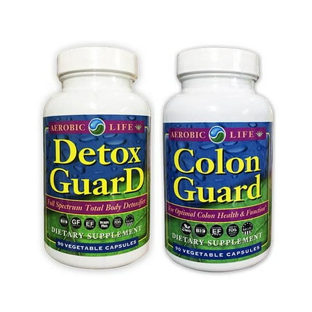Aerobic Life 15 Day Cleanse with Detox-GuarD 90 Veg Cap / Colon GuarD 90 Veg Cap (COMBO Pack)