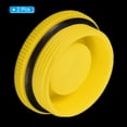 thumbnail image 3 of Uxcell M48x2 Hold Plugs Plastic Male Threaded Hex Socket End Cap, Yellow 2 Pack, 3 of 5