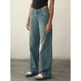 thumbnail image 4 of Cathery Women Jeans Low Rise Straight Leg Baggy Jeans Loose Boyfriends Jeans Fashion Denim Pants with Pockets Y2K 90s, 4 of 7