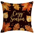 thumbnail image 2 of PiGOGI Thanksgiving Pumpkin Pillow Covers Fall Decorative Pillow Cases Soft Cushion Covers Seasonal Sofa Bedroom Home Decor Polyester, 2 of 7