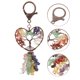 thumbnail image 3 of Llavero de cristal con diseño de árboles de la vida, colgante decorativo de cristal natural mixto, decoración colgante, 3 of 7