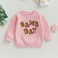 thumbnail image 2 of Okbabeha Toddler Baby Football Outfit Boy Girl Game Day Sweatshirt Long Sleeve Shirt Pullover Kids Top Fall Winter Clothes, 2 of 7