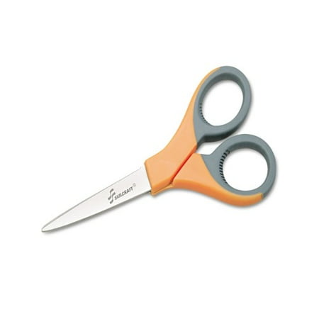 

AbilityOne 5110012414375 SKILCRAFT Scissors Pointed Tip 6.5 Long 3 Cut Length Orange/Gray Offset Handle