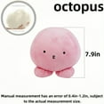 thumbnail image 2 of Chubby Octopus Stuffed Animal Toy-Soft Kiss Octopus Plush Doll Play Toys-Fun Gift for Kids-7.9inches, 2 of 4