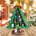 thumbnail image 4 of BinKFF Christmas Interior Decoration - Wooden Christmas Trees Tabletop Decor Rustic Christmas Decor Wooden Trees Sign for Home Office Fireplace Farmhouse Party Xmas Centerpieces, 4 of 6