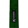 thumbnail image 4 of Skinny Hunter Green Ties by K. Alexander 2 Inch Solid Mens Neckties, 4 of 4