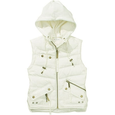 No Boundaries - Juniors Bubble Vest with Detachable Hood