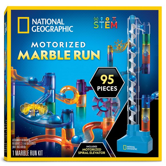 Marble Run National Geographic con elevador motorizado, 95 piezas