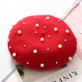 thumbnail image 2 of Minnieouse Boina Diseño de moda de invierno Estilo francés casual Sombrero Mano de obra exquisita Gorros de la gorrita tejida Accesorio de vestuario Sombreros rojo Minnieouse AP010199-01B, 2 of 6