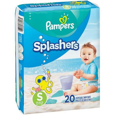 Pampers Splashers Disposable Swim Pants - Size S (20ct)