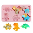 thumbnail image 2 of Bewildely Molde para hornear de silicona con forma de dinosaurio, fácil de antiadherente, molde de silicona de dinosaurio de amplias Herramientas y accesorios para hornear, 2 of 6