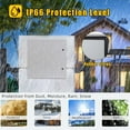 thumbnail image 3 of NEMA Steel Electrical Box,IP66 Waterproof & Dustproof, Outdoor/Indoor Electrical Enclosure Lockable Junction Box Size 16" L *10" W *24" H, 3 of 7