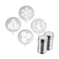 thumbnail image 2 of Plantillas de café para kit de decoración de pasteles de arte en latte, accesorios de bares, herramientas de arte de bricolaje para hornear plantillas 2 frascos, 2 of 8