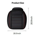 thumbnail image 4 of Luxtrada Car Seat Cushion 1PC Breathable Car Interior Seat Cover Cushion Pad Mat for Auto Supplies Office Chair with PU Leather (Red), 4 of 6