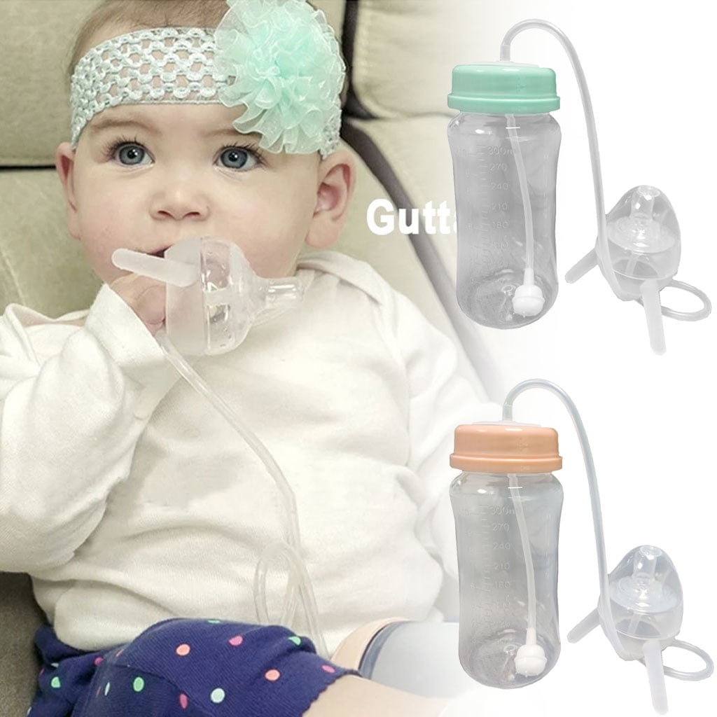 Infant & Toddler Anti-choke Multi-functional Bottle Mouth Adapter With Straw,  2 Types Of Adapters Fit Most Beverage/water Bottle Mouth, 22cm Long Straw  Included, Comes With A Straw Storage Box