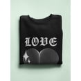 thumbnail image 3 of Love Techno Style Heart Sweatshirt Women -Image by Shutterstock, Female x-Large, 3 of 4