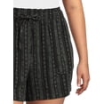 thumbnail image 6 of Time and Tru Women's Linen Blend Shorts with Smocked Waist, Sizes XS-XXXL, 6 of 7
