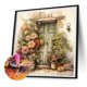 thumbnail image 5 of Pintura de diamante 5D DIY taladro redondo completo Nostalgia jardín puerta Kit decoración 30x30cm, 5 of 9
