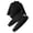 A10 Black, variant on Unisex Infant Base Layer Clothes Long Sleeve Solid Bodysuit Matching Top Outfit Soft Inner Wear Newborn Daily Basics (Black, 18-24 Months)