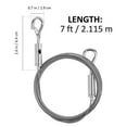 thumbnail image 2 of PBPBOX 4Pcs Stainless Steel Picture Hanging Wire with Dual Hooks Adjustable Heavy Duty Cord for Home Mirrors Artwork, 2 of 7