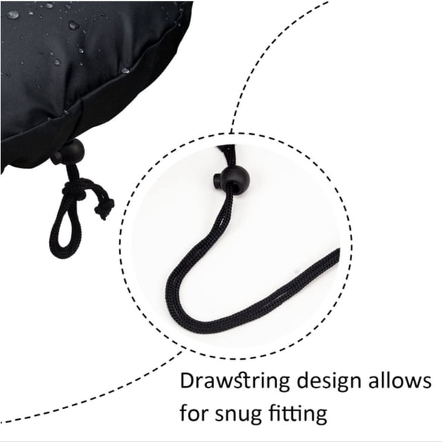 Mountain Bicycles Saddle Seat Rain Covers Covers Mountain Bicycles Saddle Portable Oxford Cloth Dust-proof Cushion Protector Cycling Guard Accessory Black