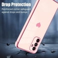 thumbnail image 3 of for Samsung Galaxy A34 5G Case Love Heart Plating Electroplate Luxury Elegant Case Camera Protector Soft TPU Shockproof Protective Corner Back Cover Galaxy A34 5G Case -Pink, 3 of 10