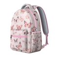 thumbnail image 3 of Artistic Butterfly Backpack for Student Cute Floral Pattern Colorful Butterflies Print Aesthetic School Bag for Student, 3 of 5
