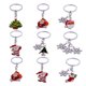thumbnail image 3 of FELTECHELECTR Mini llavero navideño con diseño de muñeco de nieve y copo de nieve para bolso, llavero decorativo para coche, abalorio, recuerdo, regalo de Navidad, llavero colgante., 3 of 3