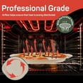 thumbnail image 6 of Nonstick Pizza Pan Set with Silicone Handles, Round Carbon Steel Tray 1 Pack 13-Inch with Perforated Holes, Oven & Dishwasher Safe White Marble, 6 of 8