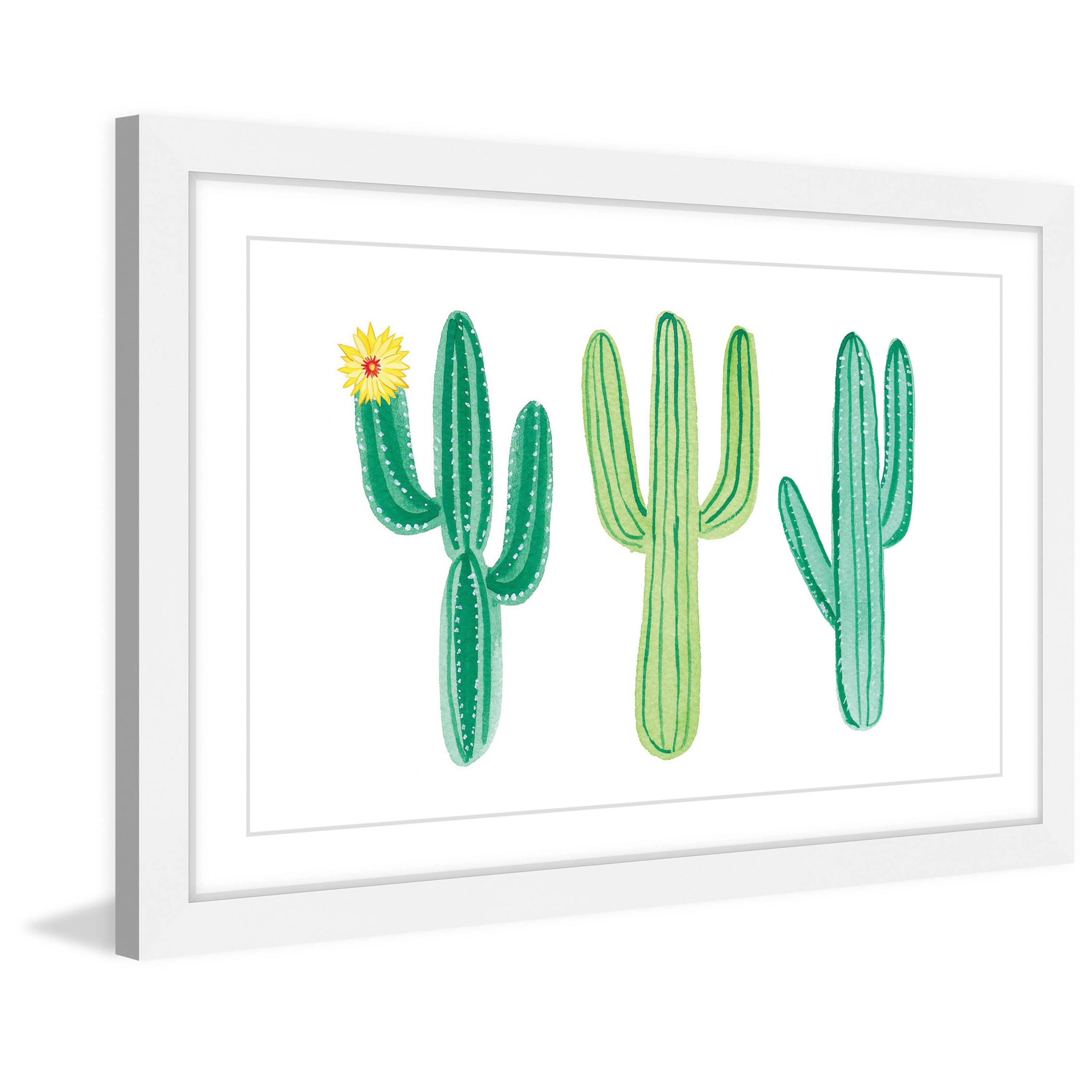 Marmont Hill "Cacti" by Molly Rosner Framed Painting Print