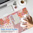 thumbnail image 4 of Long Mouse Pads for Desk,Pioneer Flower Floral Print Pattern Desk Mats on Top Of Desks, Desk Mouse Pad Extra Large with 3mm Non-Slip Base and Stitched Edge for Gaming,Office,Work,Home 31.5"x15.7", 4 of 6