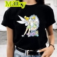 thumbnail image 2 of Camisetas con estampado de Tinker Bell para mujer, camiseta gráfica de cuento de hadas de Anime de dibujos animados a la moda de verano, ropa bonita de gran tamaño para chica, Tops, 2 of 5