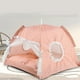 thumbnail image 5 of Tienda de campaña para mascotas Nikou desmontable lavable suave color rosa, 5 of 12