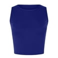 thumbnail image 7 of Naughtyhood Tank Tops for Women 2024,Sexy Casual Women's Sleeveless Solid Round Neck Tops Ladies Blouse Crop Singlet,Women's Tank Top,Blue,XXXL, 7 of 7