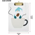 thumbnail image 3 of FMSHPON Coffee Gnome Clipboard Hardboard Wood Nursing Clip Board and Pull for Standard A4 Letter 13x9 inches, 3 of 8