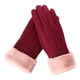 thumbnail image 1 of Guantes para mujer, con pantalla táctil para el dedo completo, guantes cálidos rojo, 1 of 9