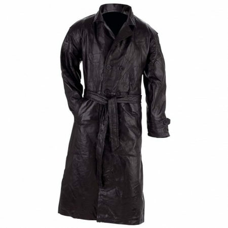 Genuine Leather Trench Coat